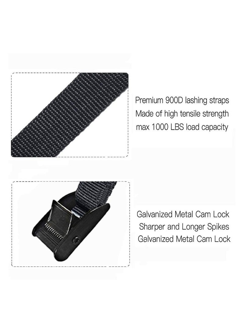 Oasisgalore 2Pcs Straps Multi-functional Straps Zinc Alloy Buckles Cargo Straps Luggage Rack Fixation Packing Belt and Tightening Straps  - Image 4