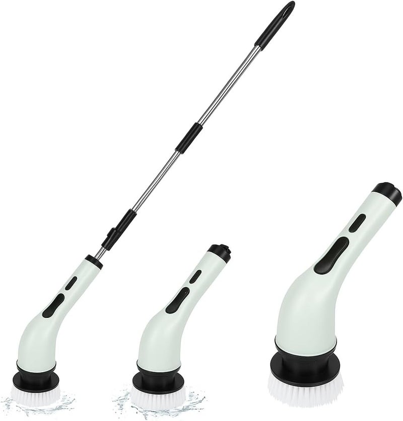 Fitto Electronic Cleaning Brush for Bathroom & Tiles, 350 RPM Electric Spin with 3 Brush Heads – Efficient Toilet Scrubber, Powerful Spin Brush for Deep Cleaning - Image 1