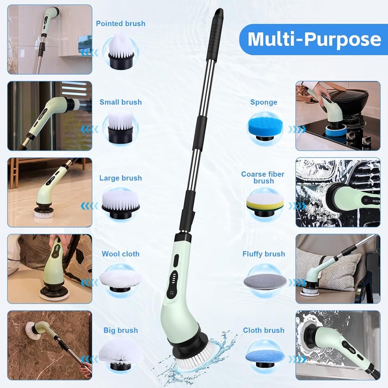 Fitto Electronic Cleaning Brush for Bathroom & Tiles, 350 RPM Electric Spin with 3 Brush Heads – Efficient Toilet Scrubber, Powerful Spin Brush for Deep Cleaning - Image 5