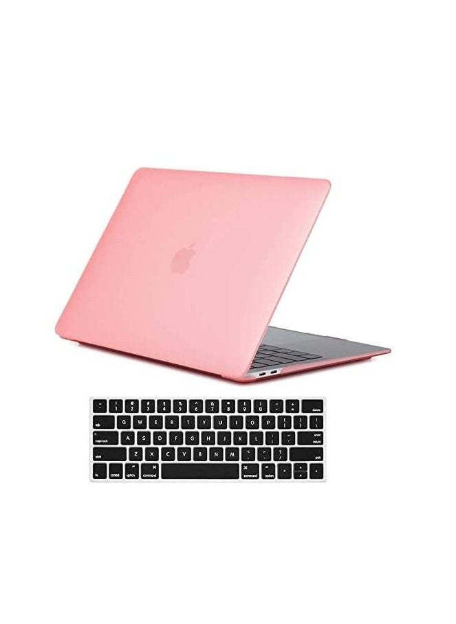 Generic - MacBook Pro 13 inch Case 2019 2018 2017 2016 Release A2159 A1989 A1706 A1708 Plastic Hard Shell Case Cover With Keyboard Compatible with MacBook Pro 13 inch Pink - Image 1