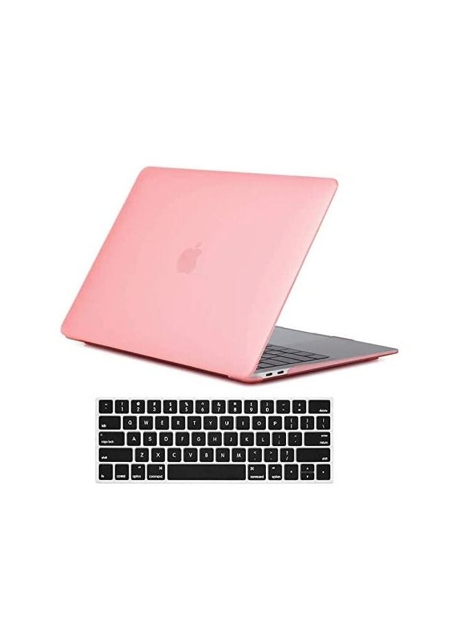 Generic - MacBook Pro 13 inch Case 2019 2018 2017 2016 Release A2159 A1989 A1706 A1708 Plastic Hard Shell Case Cover With Keyboard Compatible with MacBook Pro 13 inch Pink - Image 1