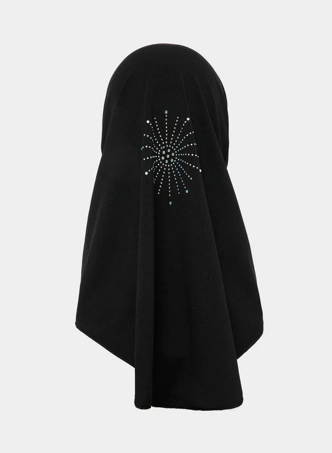 Styli Rhinestone Decorated Gauze Hijab