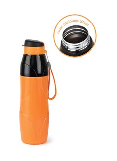 Cello Puro Steel-X Lexus Insulated  Water Bottle, 600ml with 18/8 Stainless Steel, Orange  - Image 5