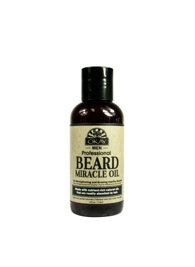 Okay Men Professional Beard Miracle Oil, 4oz - Image 2