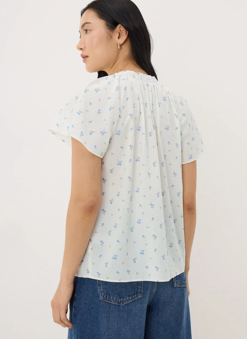 Matalan Cream Ditsy Floral Boho Blouse