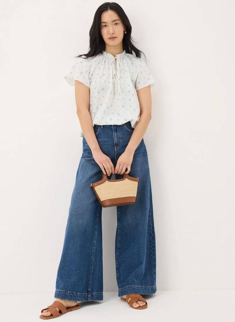 Matalan Cream Ditsy Floral Boho Blouse