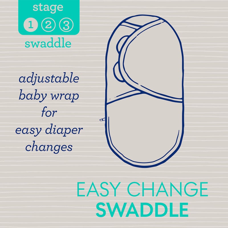 SwaddleMe Easy Change Swaddle - Size Small/Medium, 0-3 Months, 2-Pack (Unicorn Universe) - Image 5