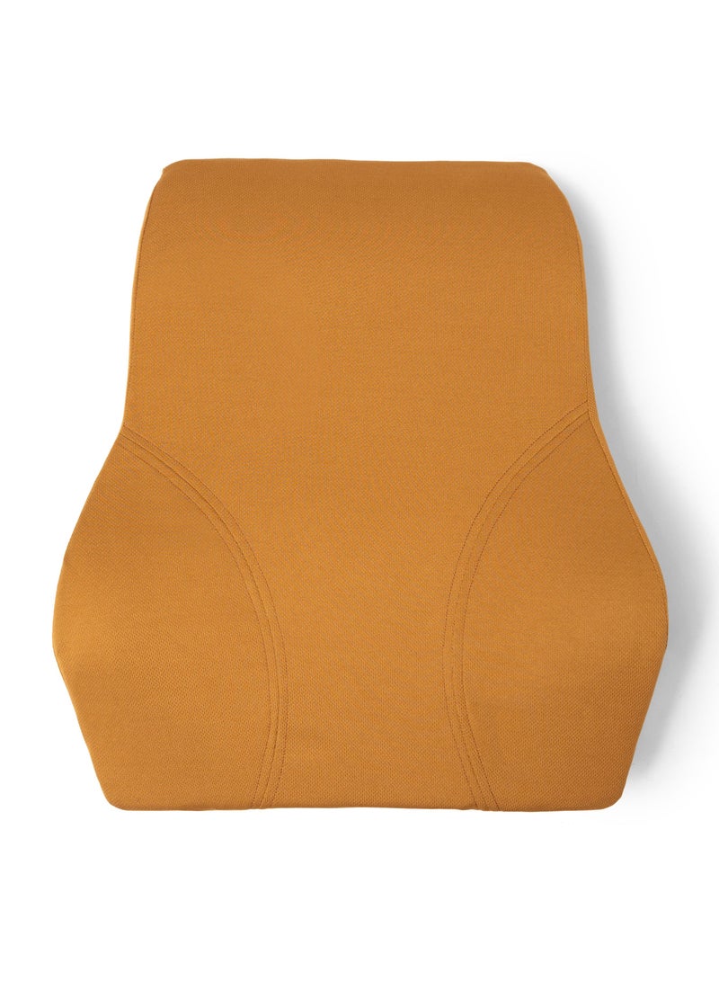 NOVIMED NOVIMED Orthopedic Memory Foam Lumbar Support Pillow - For Lower Back Support for Car & Back Pain - Ideal for Car Seat, Office & Gaming Chair, Wheelchair Cushions (Brown)  - Image 1
