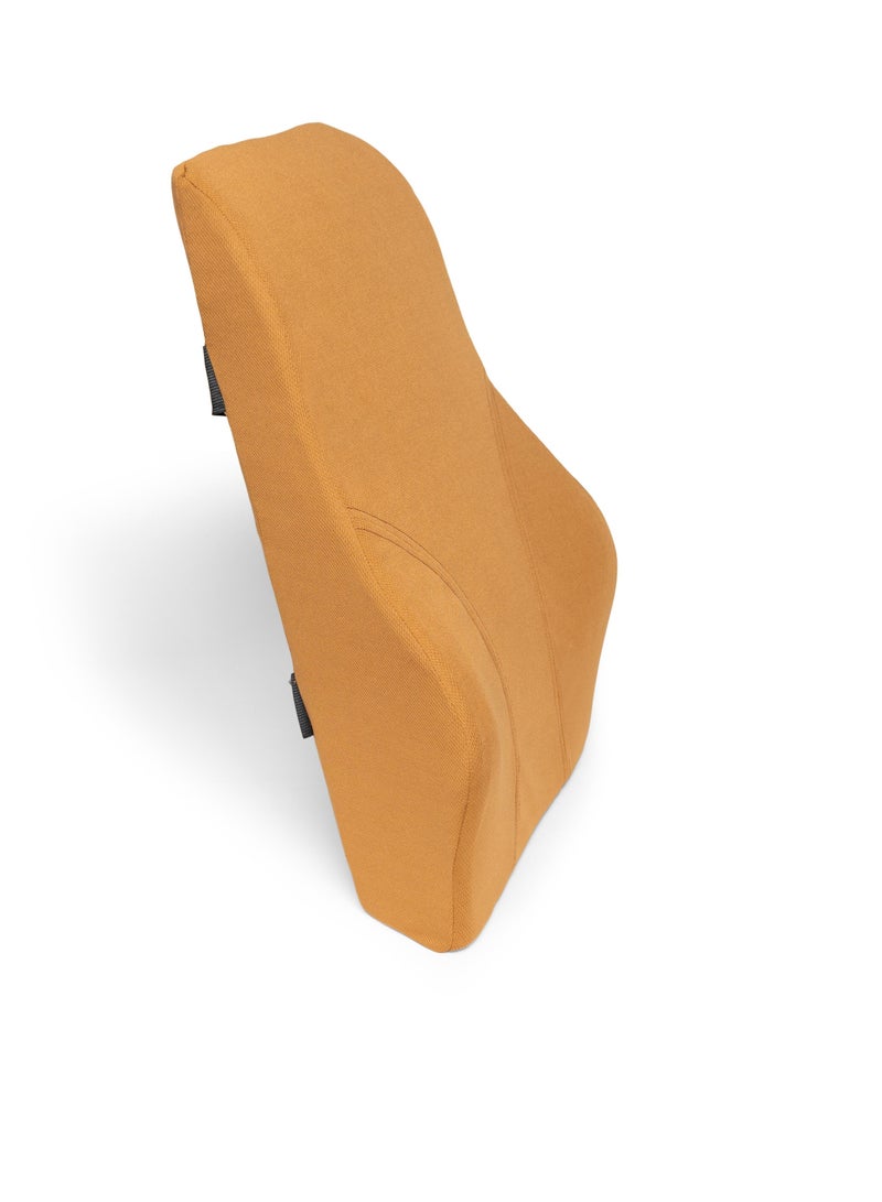 NOVIMED NOVIMED Orthopedic Memory Foam Lumbar Support Pillow - For Lower Back Support for Car & Back Pain - Ideal for Car Seat, Office & Gaming Chair, Wheelchair Cushions (Brown)  - Image 2