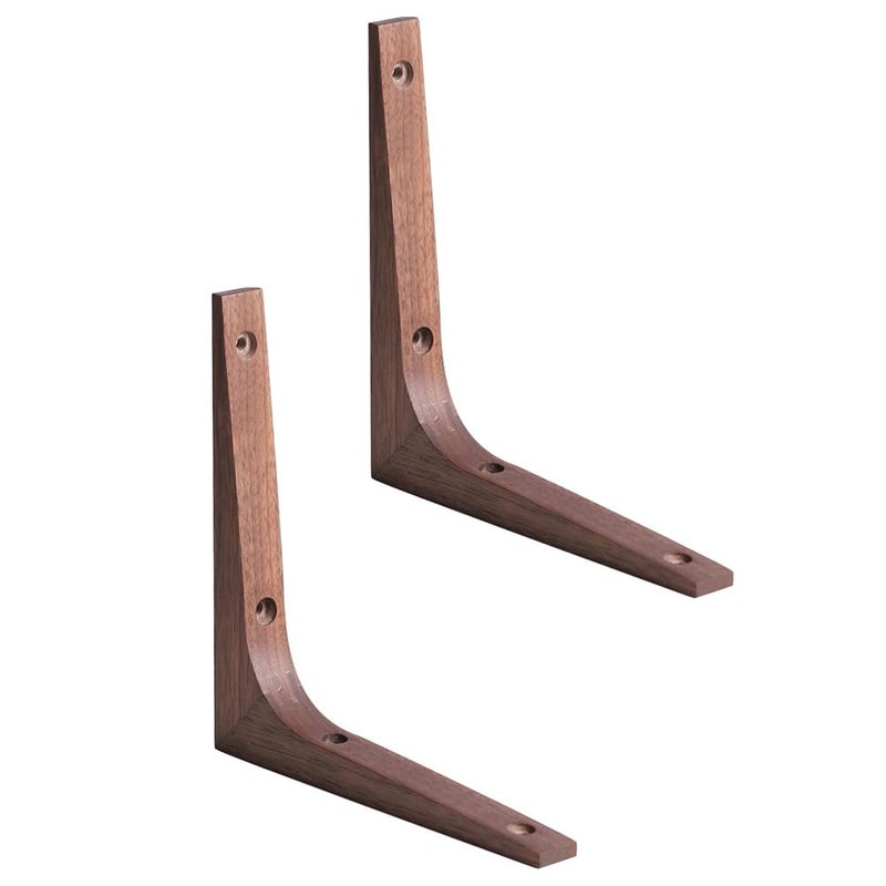 Uonlytech Fixed Compartment Bracket 689 Inch Durable Wall Shelf Brackets Corner Brace Supports Triangular Rack for Home Office Shelves Fixing - Image 2