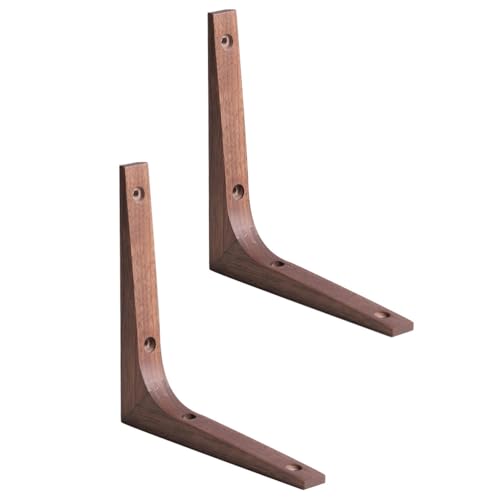 Uonlytech Fixed Compartment Bracket 689 Inch Durable Wall Shelf Brackets Corner Brace Supports Triangular Rack for Home Office Shelves Fixing - Image 1