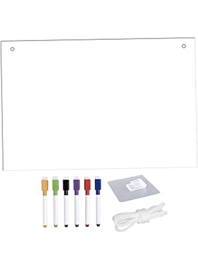 DOITOOL Dry Erase Weekly Meal Planner Board With Markers And Hook For Kitchen Organization - Image 1