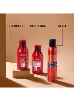 REDKEN Spray Smooth Anti Frizz Hair Spray | Frizz Control And Heat Protection | Instant Smoother | With Citric Acid | Paraben, Sulfate & Silicone-Free| 7.5 Oz  - Image 3