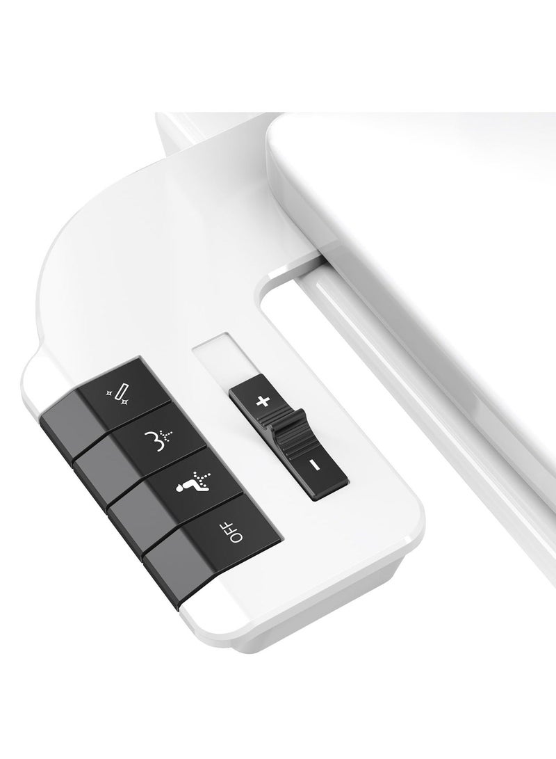 Bidet Attachment for Toilet, Ultra-Slim Self Cleaning Fresh Cold Water Sprayer Bidets for Existing Toilets Seat, Non-Electric Dual Retractable Nozzles Badays for Existing Toilets  - Image 1