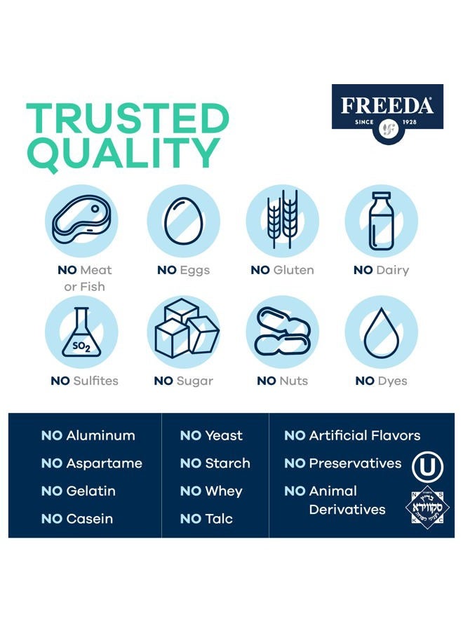 Freeda Buffered Vitamin C 500 Mg - 100 Veg Caps - Image 4