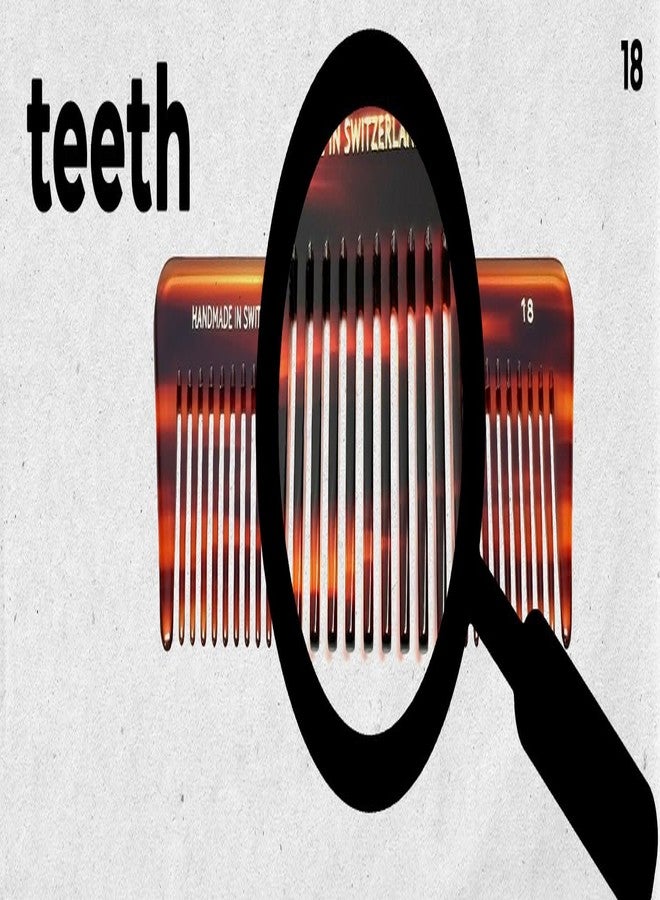 Speert #18 Handmade Wide Tooth Comb Tortoise Havana Acetate Thick Coarse Curly Detangling Parting Grooming Teasing Hair Styling Hairdresser Barber Hairdressing Wet Dry Pocket Travel Women Men Kids - Image 4