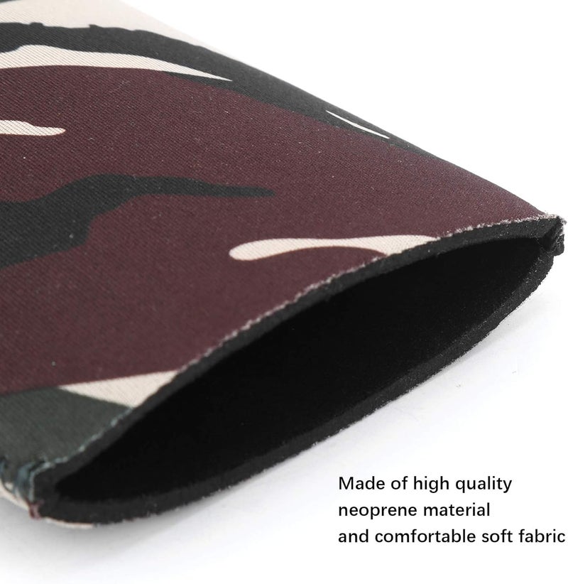 ويوبلز أغطية علب قياسية من النيوبرين الممتاز، عبوة من 15 قطعة، عوازل علب، حاملات تبريد، أغطية علب بيرة، غطاء علبة بيرة مخفي لمشروبات ريد بول، ميكيلوب ألترا، ترولي (لون أخضر عسكري مموه) - Image 5