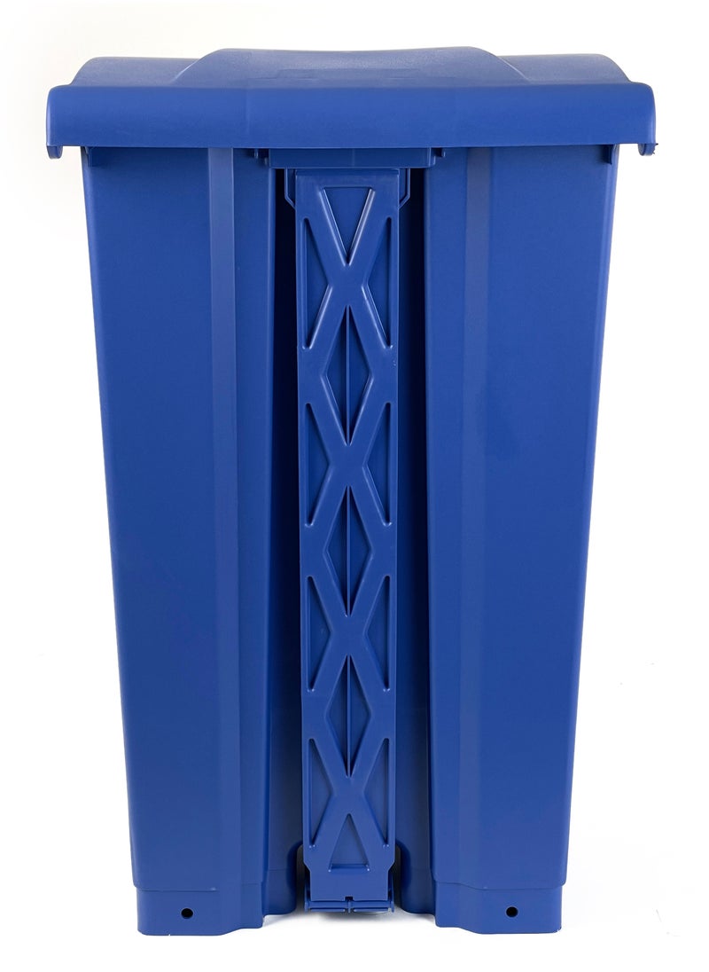 Generic - Step Trash Bin | Plastic Matte Finish | Functional Waste & Garbage Waste Bin | Suitable For Homes, Villas, Large Areas & Communal Spaces | Blue | 87 Liters - Image 1