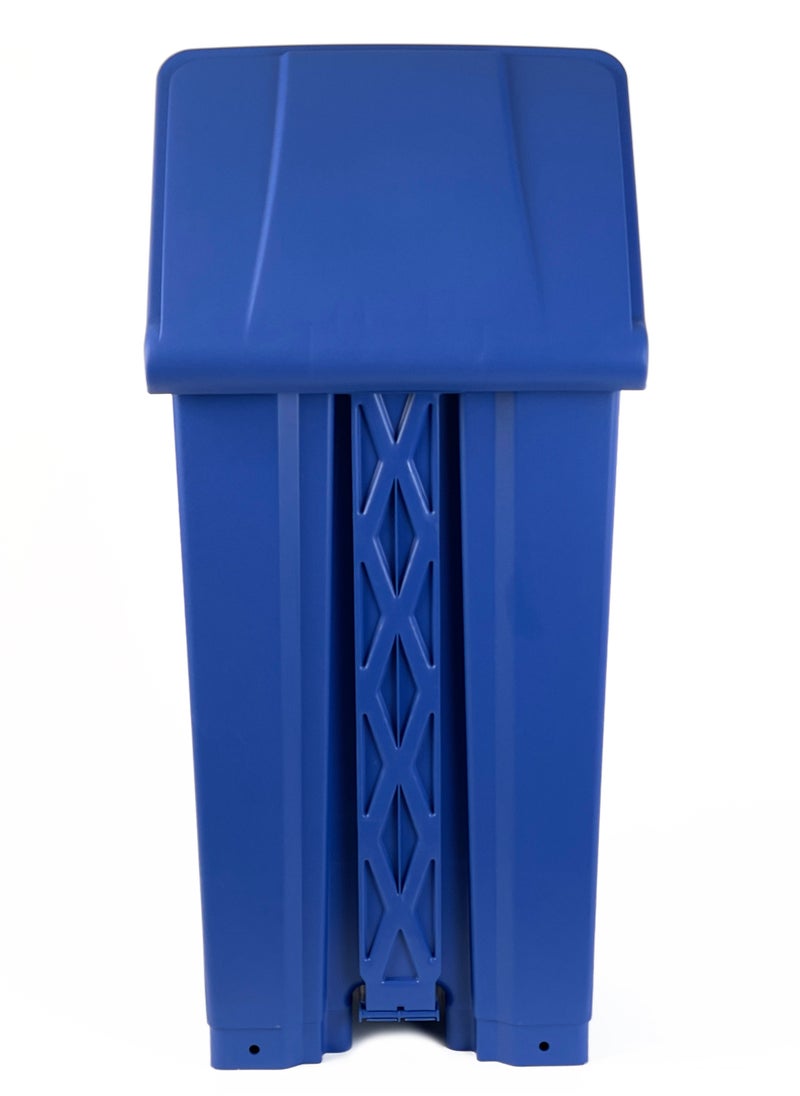 Generic - Step Trash Bin | Plastic Matte Finish | Functional Waste & Garbage Waste Bin | Suitable For Homes, Villas, Large Areas & Communal Spaces | Blue | 87 Liters - Image 1