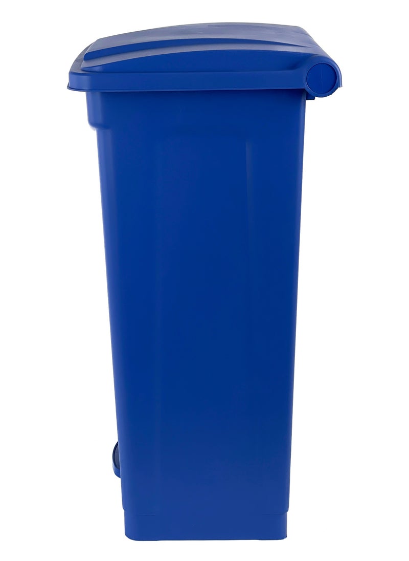 Generic - Step Trash Bin | Plastic Matte Finish | Functional Waste & Garbage Waste Bin | Suitable For Homes, Villas, Large Areas & Communal Spaces | Blue | 87 Liters - Image 1