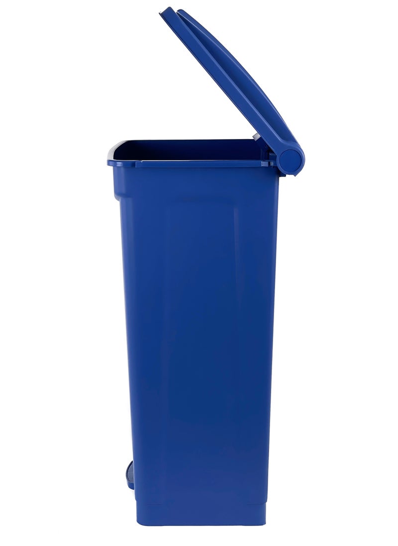 Generic - Step Trash Bin | Plastic Matte Finish | Functional Waste & Garbage Waste Bin | Suitable For Homes, Villas, Large Areas & Communal Spaces | Blue | 87 Liters - Image 1