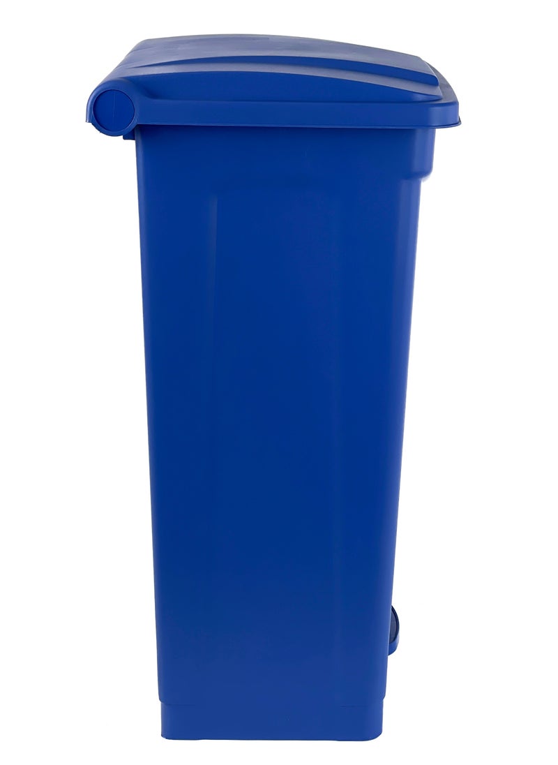 Generic - Step Trash Bin | Plastic Matte Finish | Functional Waste & Garbage Waste Bin | Suitable For Homes, Villas, Large Areas & Communal Spaces | Blue | 87 Liters - Image 1