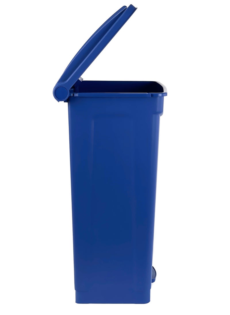 Generic - Step Trash Bin | Plastic Matte Finish | Functional Waste & Garbage Waste Bin | Suitable For Homes, Villas, Large Areas & Communal Spaces | Blue | 87 Liters - Image 1