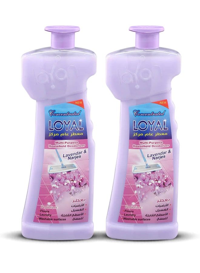 loyal Multi-Purpose Household Deodorizer Concentrated Gel, Lavender & Narjes, 2x700ml - Image 1