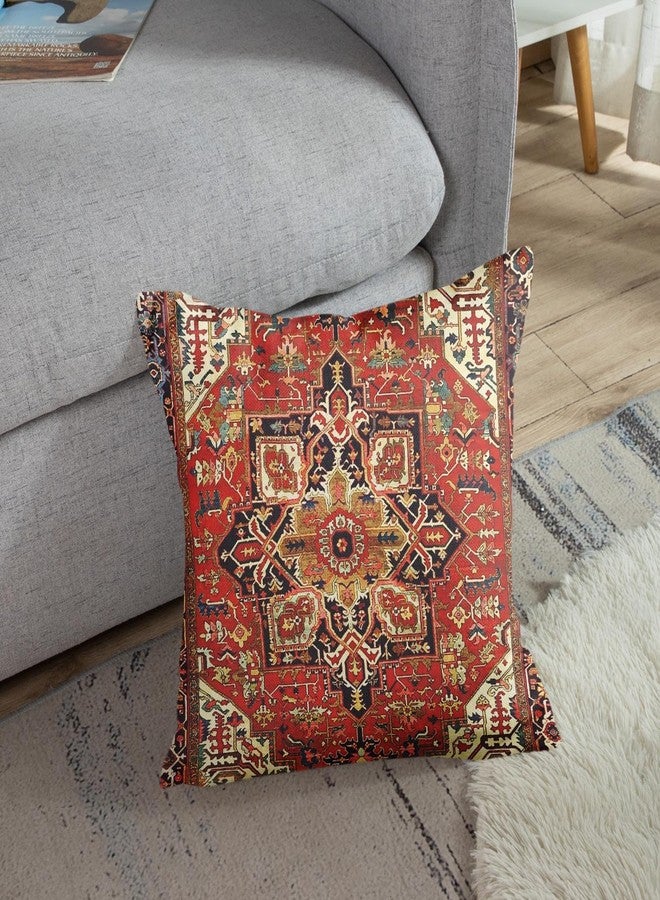 Sanwarm Throw Pillow Covers Home Decor Set of 4 Pillow Cases Decorative 20 x 20 Inches Cushion Couch Sofa Pillowcases Turkey Kilim Ancient Antique - Image 4