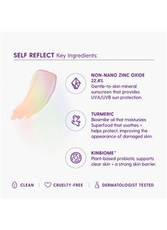 Self Reflect Probiotic Moisturizing Facial Sunscreen Zinc Oxide Spf 32 Sheer Mineral Sunscreen Reef Safe Spf Moisturizer For Glowing Skin Cruelty Free (1.75 Oz) - pzsku/ZD3B838D5BEF9DCE8A51CZ/45/_/1686396955/f2f304b0-0b74-42c5-941e-777c29a3cf5d