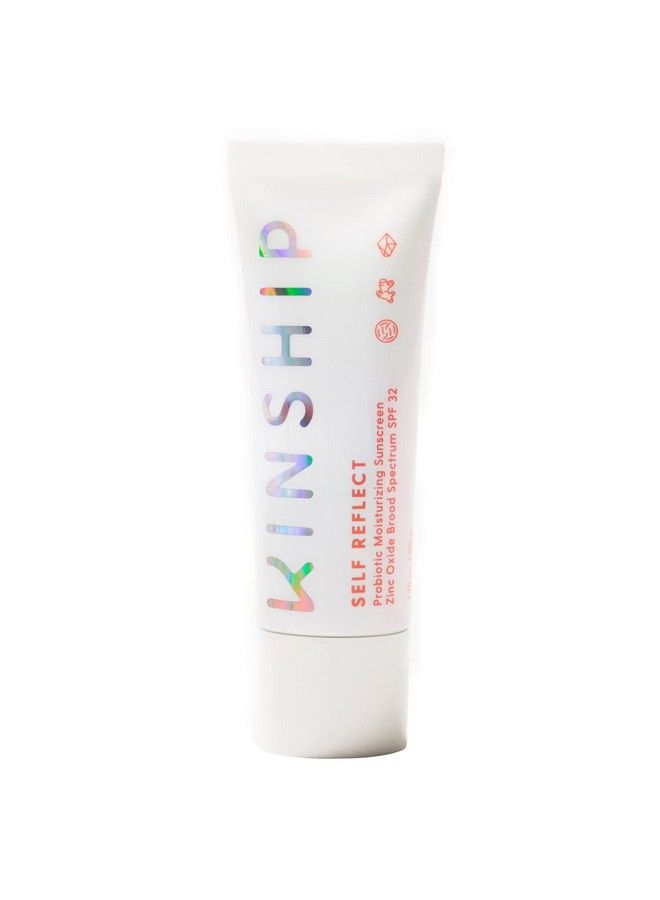 Kinship Self Reflect Probiotic Moisturizing Facial Sunscreen Zinc Oxide Spf 32 Sheer Mineral Sunscreen Reef Safe Spf Moisturizer For Glowing Skin Cruelty Free (1.75 Oz) - Image 2