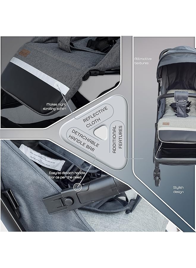 erorex Autofold Stroller Black - Image 3