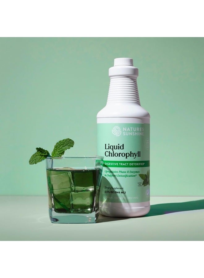 NATURE'S SUNSHINE Liquid Chlorophyll Extra Strength - Immunity Support, Detox & Cleanse, Chlorophyll Liquid Drops with Spearmint Oil, Natural Energy Boost, Internal Deodorant - 16 Fl Oz - Image 2