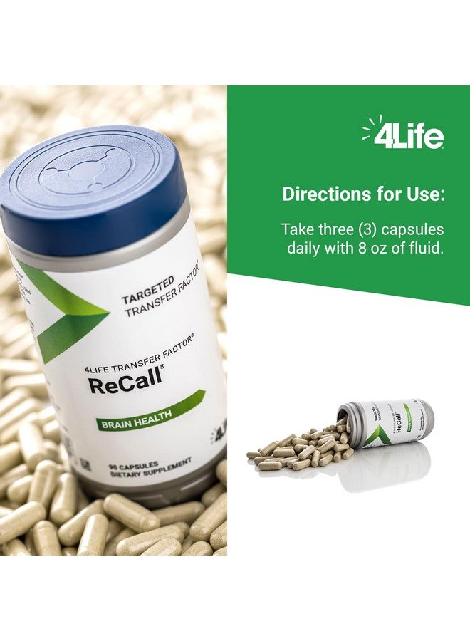 4life 4Life Transfer Factor Recall - Supports Brain Health, Memory and Learning with Ginkgo Biloba, Bacopa Monnieri and Huperzia - 90 Veggie Capsules - Image 5
