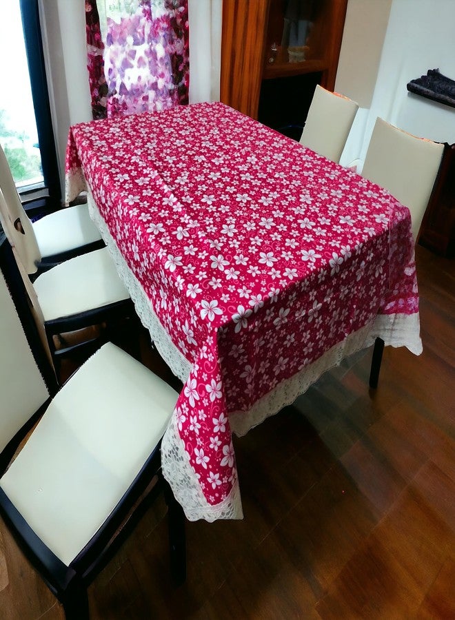 Mopak Decor غطاء طاولة وسطية من موباك ديكور ثلاثي الأبعاد، مقاس متوسط، من 2 إلى 4 مقاعد، 40 × 60 سم، غطاء مستطيل مطبوع مع دانتيل - (مارون ميني) - Image 1