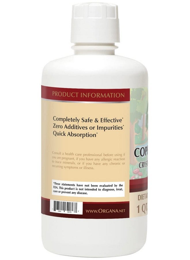 NutriNoche Organa Pure Crystalline Liquid Copper Supplement - 30 PPM - Colloidal Minerals - Image 2