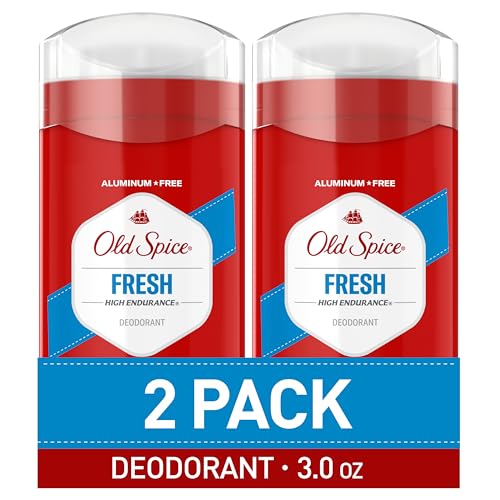 Old Spice Aluminum Free Deodorant For Men High Endurance 247 Sweat Defense Odor Protection 247 Freshness Lasting Scent Fresh Scent 30 oz Pack of 2