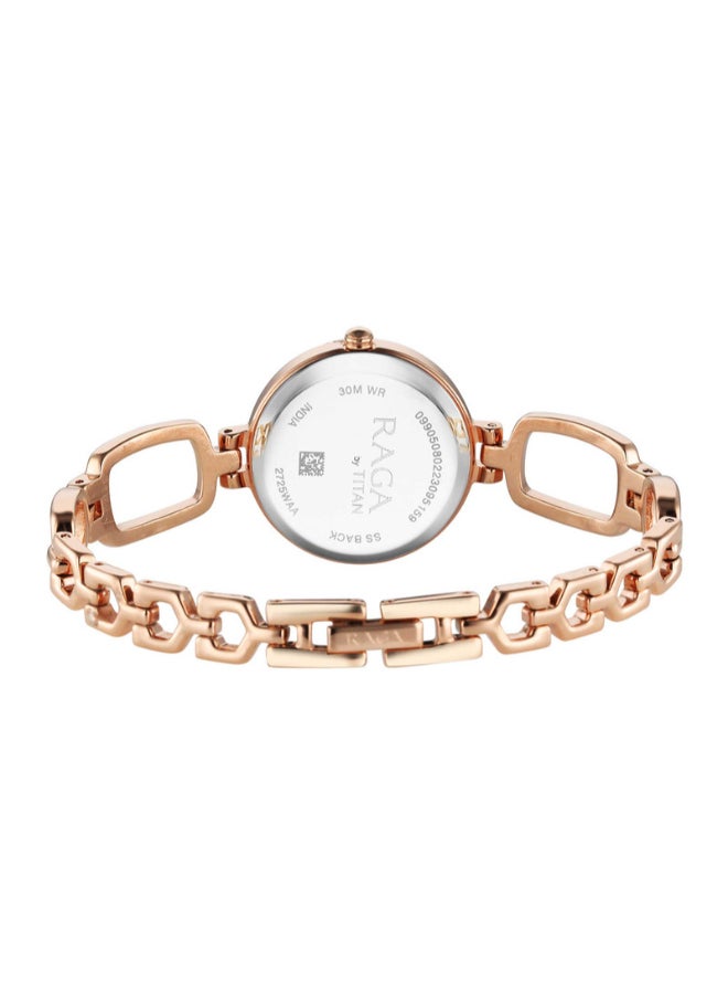 تيتان ساعة يد نسائية بعقارب دائرية معدنية - Image 5