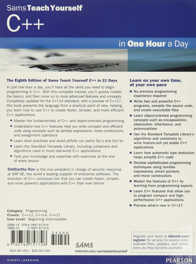 C++ in One Hour a Day, Sams Teach Yourself - Image 2