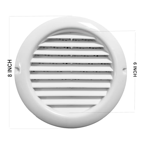 Ardnib Chimney Pipe Vent Cover 6 Inch/150mm for Kitchen Chimney Pipe Outer Vent Cover Cover/Ventilation Cap/Chimney Exhaust Pipe Cowl Cover White - Image 4