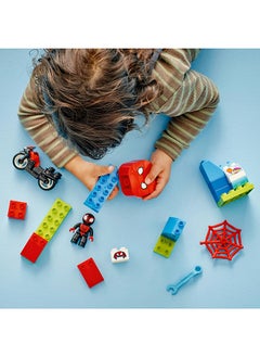 LEGO Duplo Marvel Spin’S Motorcycle Adventure Fantasy Playset Based On Spidey And His Amazing Friends Tv Show, Build-And-Rebuild Preschoolers' Learning Toy With Wheels For Ages 2 Plus 10424 (24 Pieces)  - Image 4