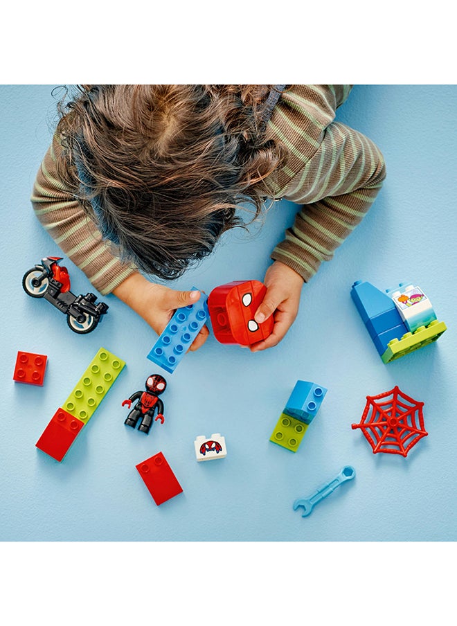 LEGO Duplo Marvel Spin’S Motorcycle Adventure Fantasy Playset Based On Spidey And His Amazing Friends Tv Show, Build-And-Rebuild Preschoolers' Learning Toy With Wheels For Ages 2 Plus 10424 (24 Pieces)  - Image 4