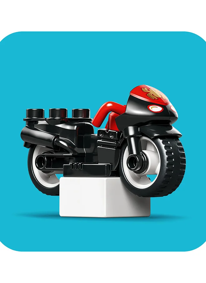 LEGO Duplo Marvel Spin’S Motorcycle Adventure Fantasy Playset Based On Spidey And His Amazing Friends Tv Show, Build-And-Rebuild Preschoolers' Learning Toy With Wheels For Ages 2 Plus 10424 (24 Pieces)