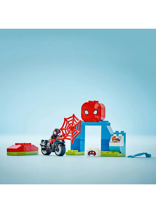 LEGO Duplo Marvel Spin’S Motorcycle Adventure Fantasy Playset Based On Spidey And His Amazing Friends Tv Show, Build-And-Rebuild Preschoolers' Learning Toy With Wheels For Ages 2 Plus 10424 (24 Pieces)