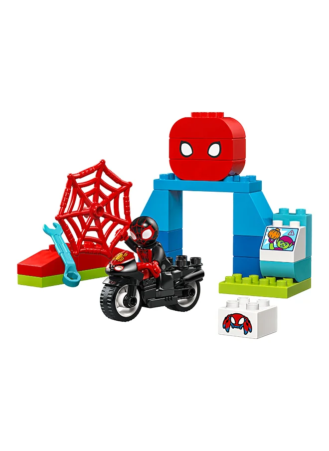 LEGO Duplo Marvel Spin’S Motorcycle Adventure Fantasy Playset Based On Spidey And His Amazing Friends Tv Show, Build-And-Rebuild Preschoolers' Learning Toy With Wheels For Ages 2 Plus 10424 (24 Pieces)