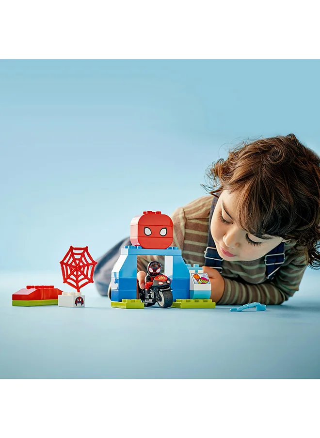 LEGO Duplo Marvel Spin’S Motorcycle Adventure Fantasy Playset Based On Spidey And His Amazing Friends Tv Show, Build-And-Rebuild Preschoolers' Learning Toy With Wheels For Ages 2 Plus 10424 (24 Pieces)