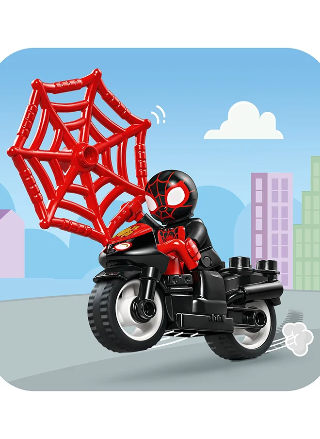 LEGO Duplo Marvel Spin’S Motorcycle Adventure Fantasy Playset Based On Spidey And His Amazing Friends Tv Show, Build-And-Rebuild Preschoolers' Learning Toy With Wheels For Ages 2 Plus 10424 (24 Pieces)
