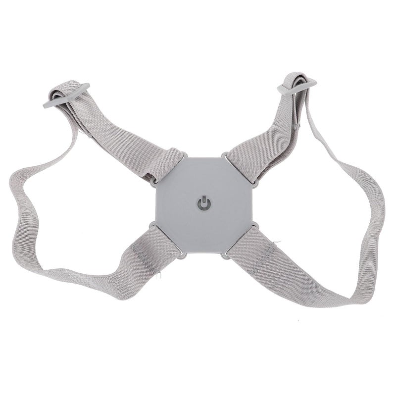 Smart Posture Corrector Hunchback Belt with Intelligent Reminder Upper Back Brace Light Grey - Image 2