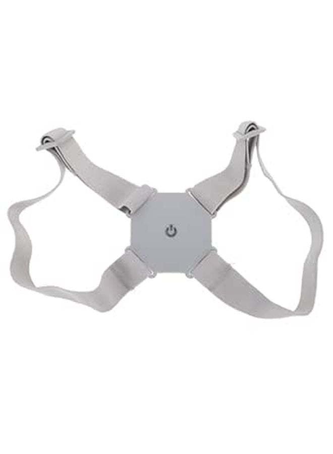 Smart Posture Corrector Hunchback Belt with Intelligent Reminder Upper Back Brace Light Grey - Image 1