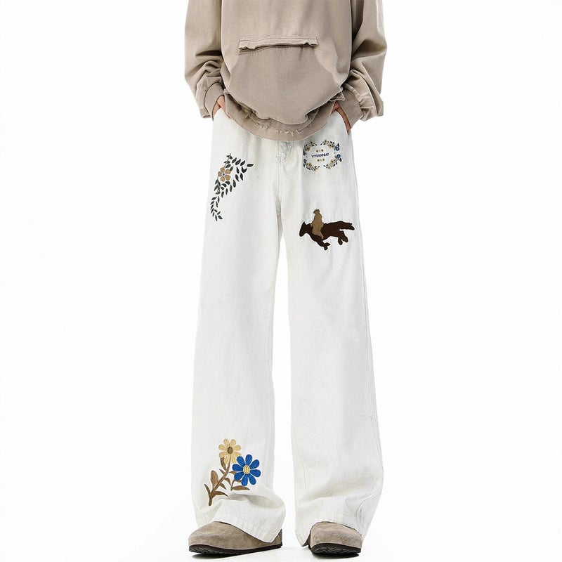 Unisex Casual Daily Denim Jeans - Image 4